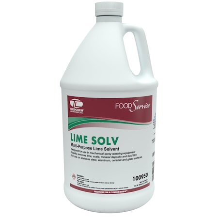 Theochem LIME SOLV - 4/1 GL CASE, Lime Solvent Remover, 4PK 100950-99990-7G